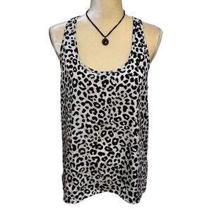 Forever 21 Racerback Leopard Print Top Women M